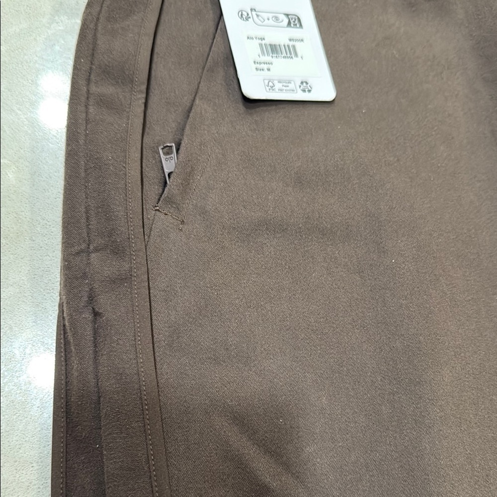 ALO Yoga Edition Sueded Straight Leg Pant - Espresso - Espresso / M - Picture 5 of 6